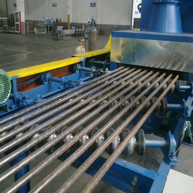 Máquina de pintura de granallado con estructura de viga de placa de acero Q69
