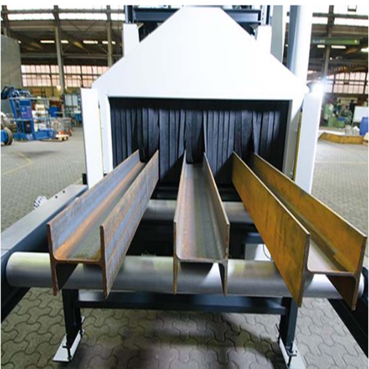 Máquina de granallado de placa de estructura de acero